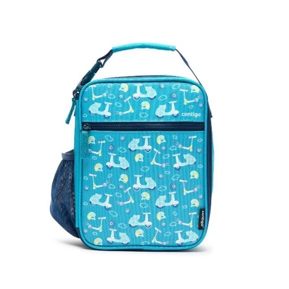 Kids Insulated Reusable Lunch Box with Antimicrobial Liner & Water Bottle Holder - Picture 6 of 9